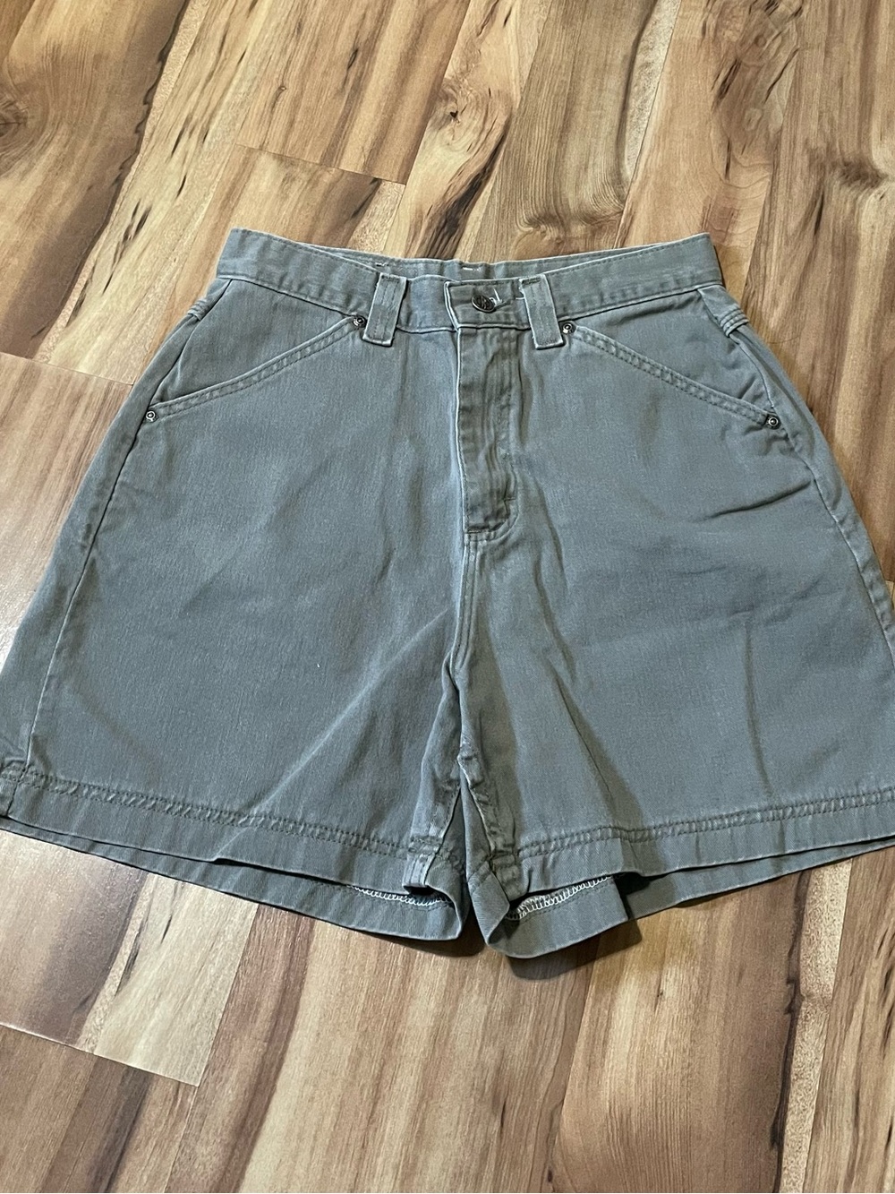 Vintage 90s Riders High Waisted Olive Khaki Shorts- Earth Tone Gorpcore Sz 10